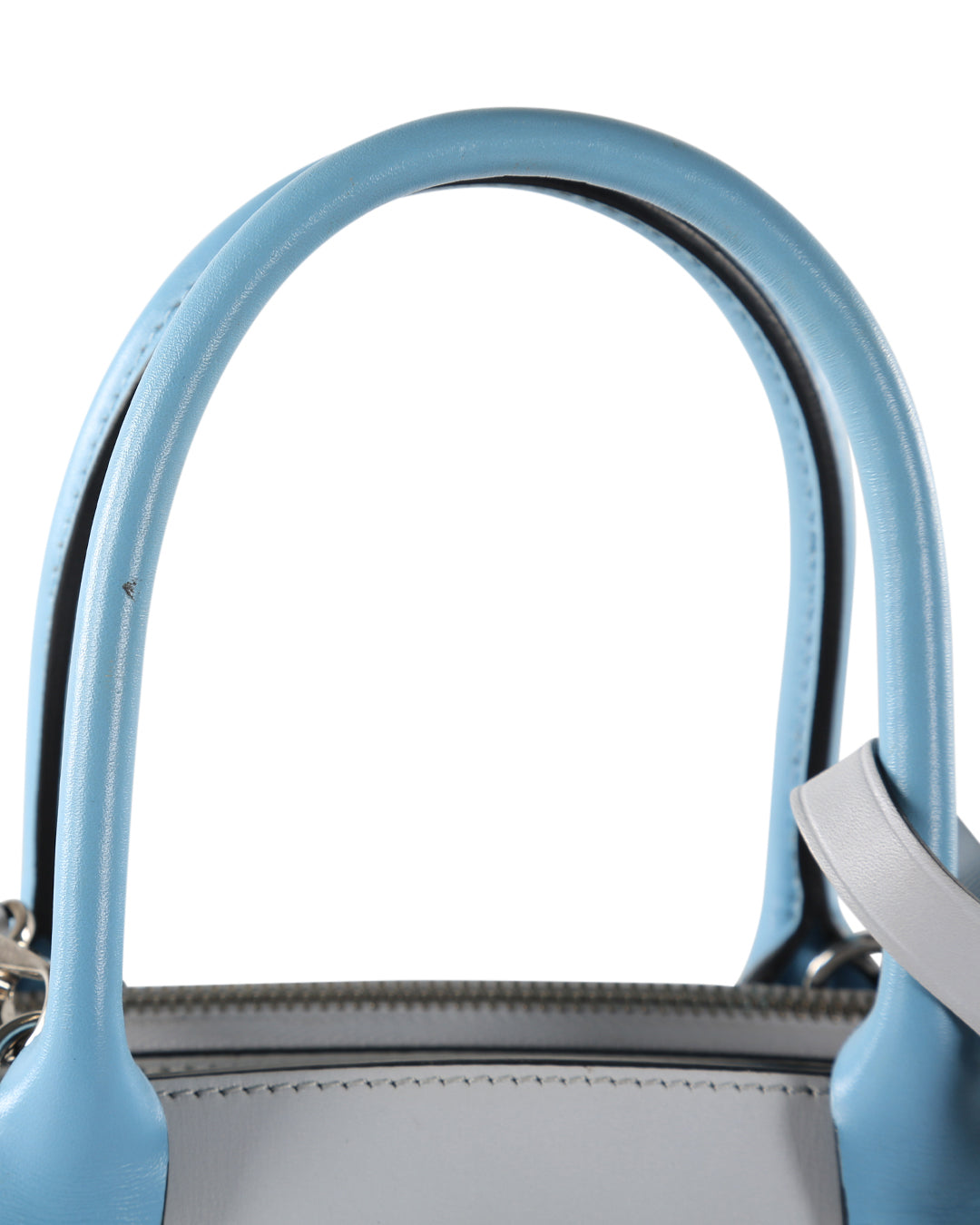 LOUIS VUITTON Black & Blue Calfskin Leather City Steamer MM Bag