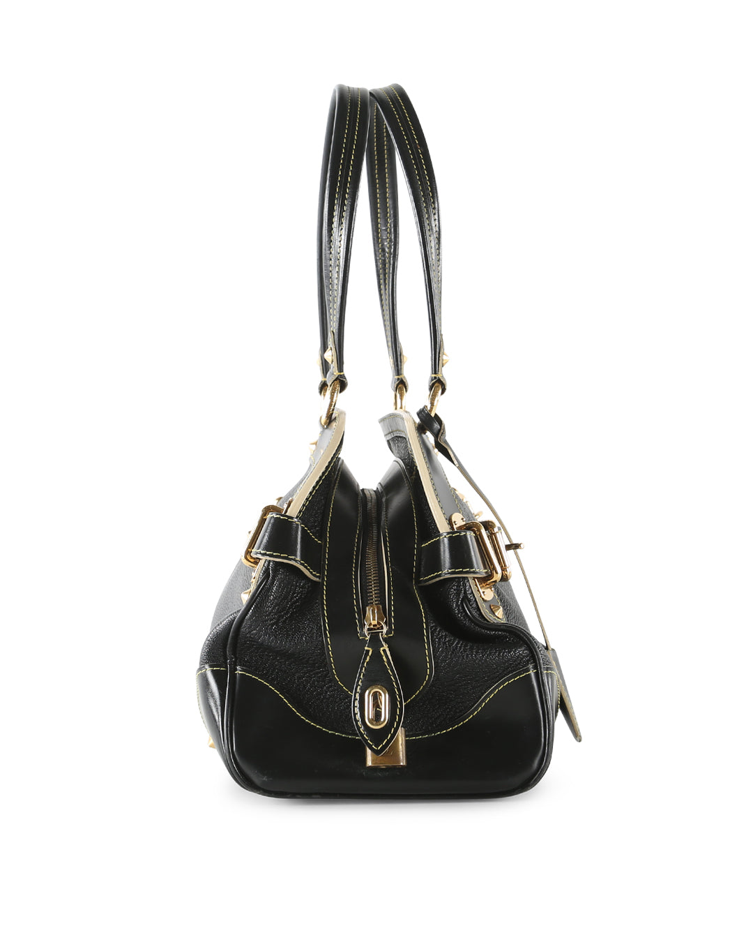LOUIS VUITTON Black Suhali Leather Le Radieux Shoulder Bag