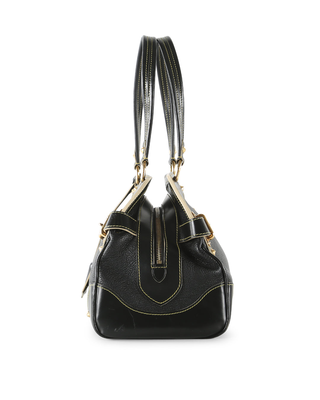 LOUIS VUITTON Black Suhali Leather Le Radieux Shoulder Bag