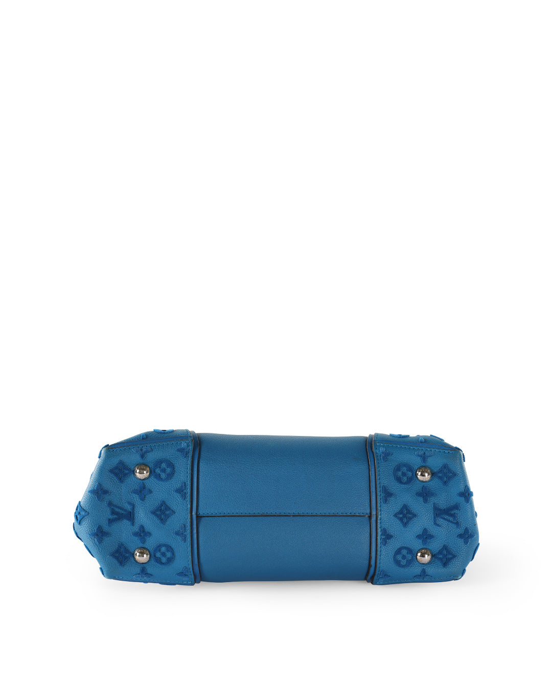 LOUIS VUITTON Blue Leather W GM Bag