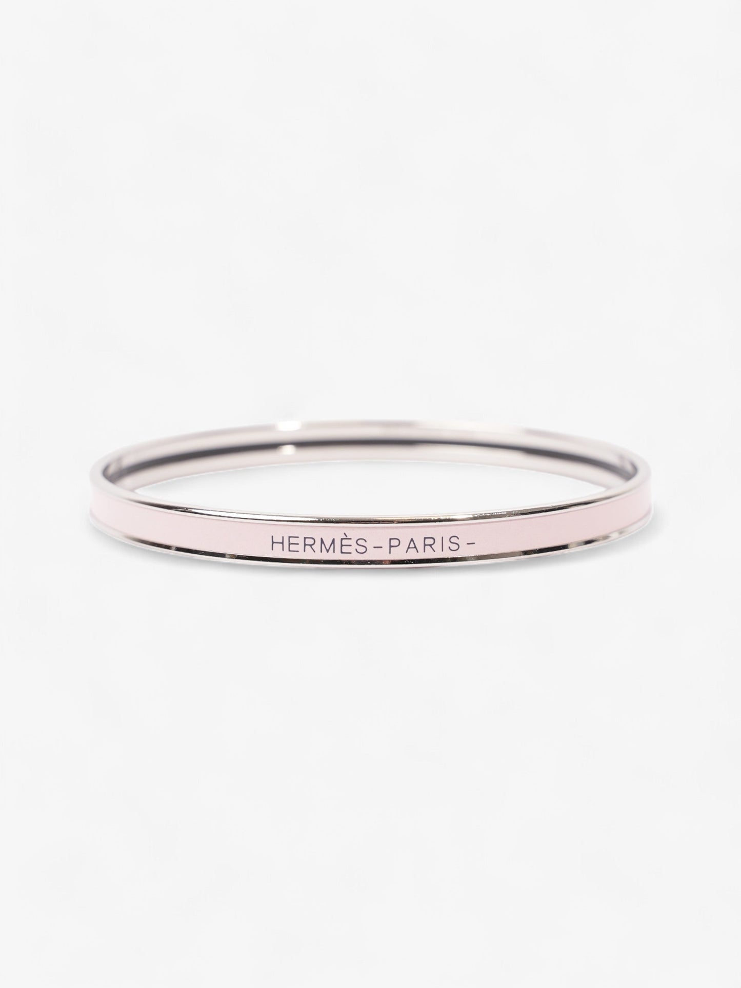 Hermes Uni Bangle Rose Candeur Palladium 65 (Small)