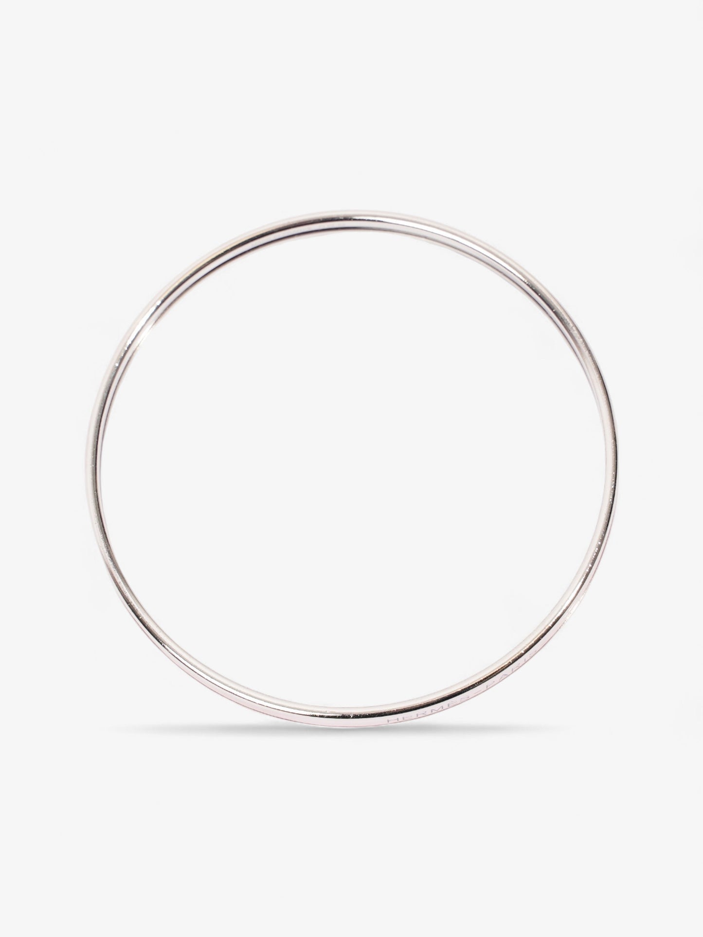 Hermes Uni Bangle Rose Candeur Palladium 65 (Small)