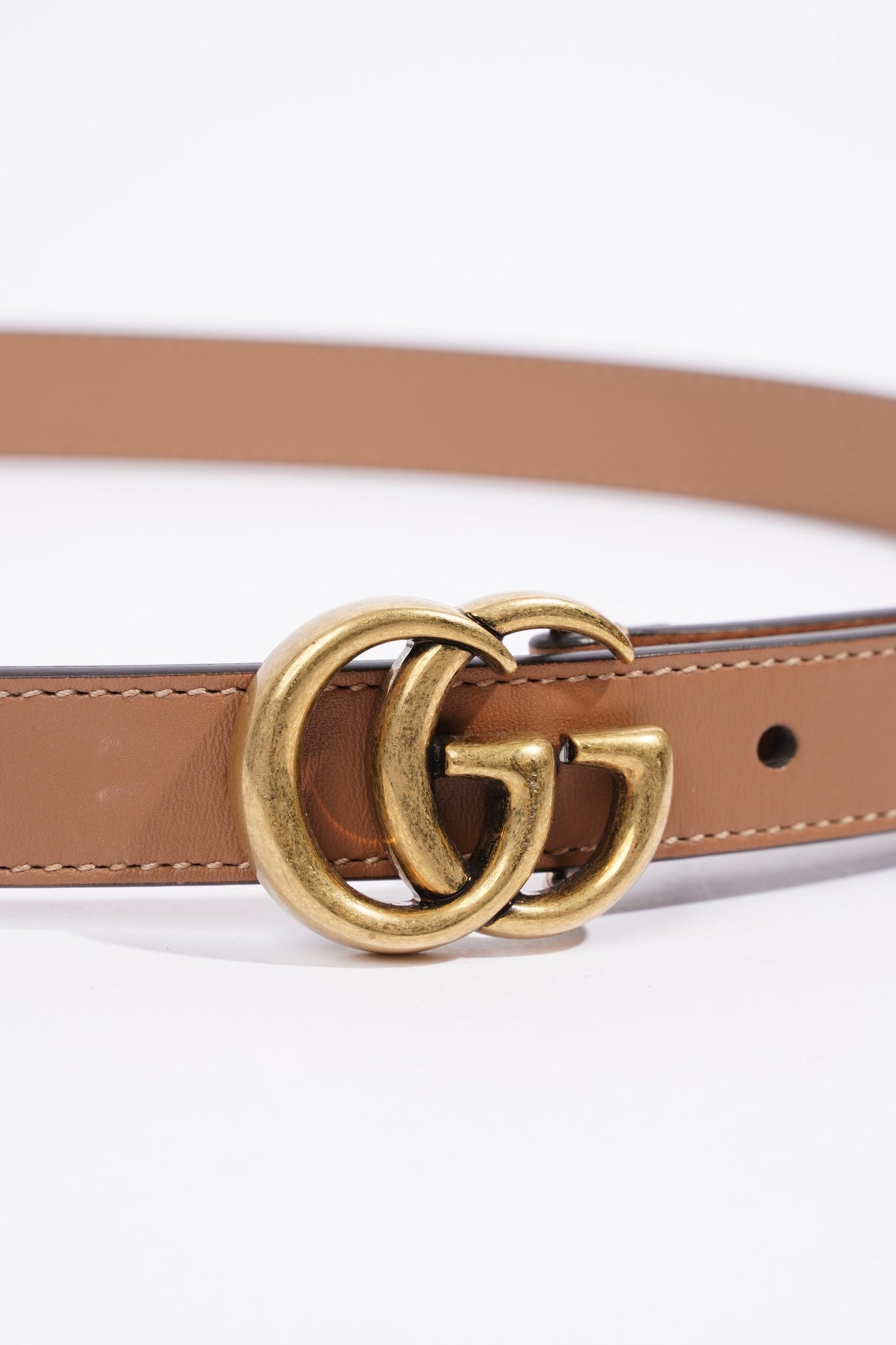 Gucci Marmont Belt Tan Leather 75cm 30"