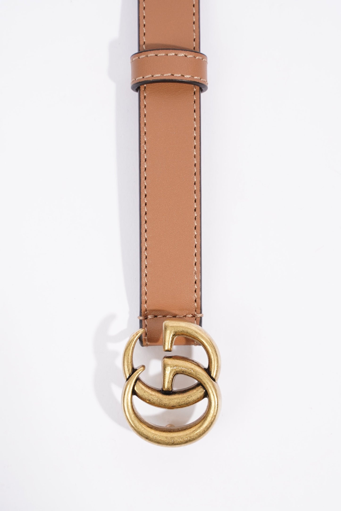 Gucci Marmont Belt Tan Leather 75cm 30"