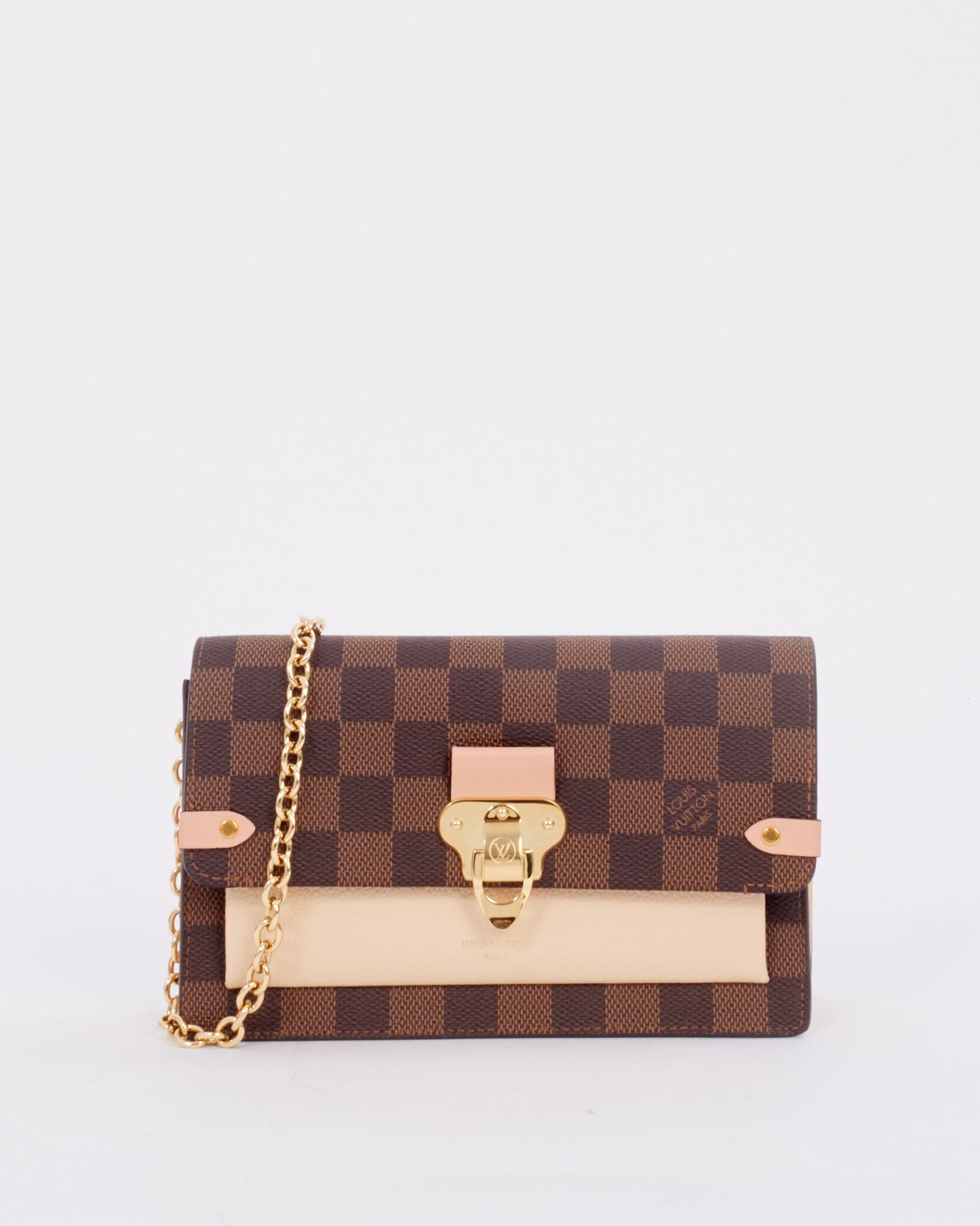 Louis Vuitton Damier Ebene Vavin Chain Wallet