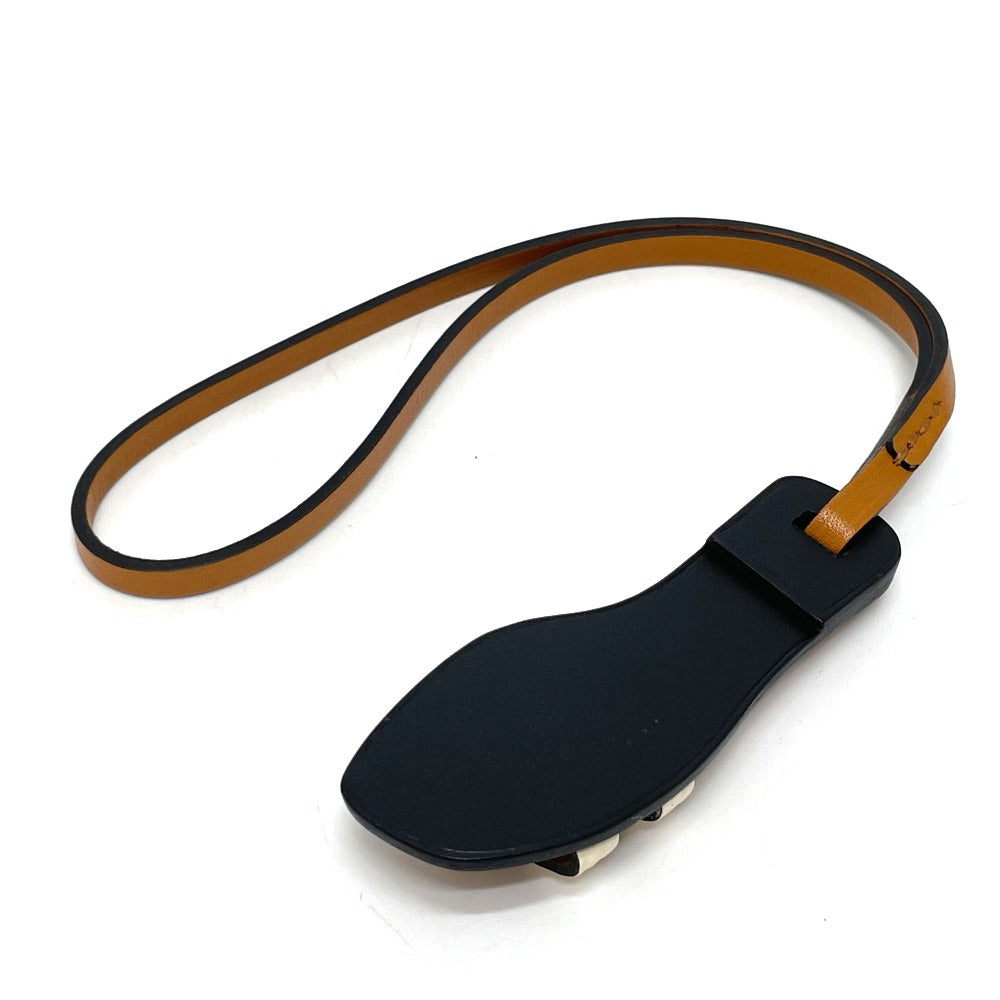 HERMES charm Epsom Brown Oran Nano Women Used