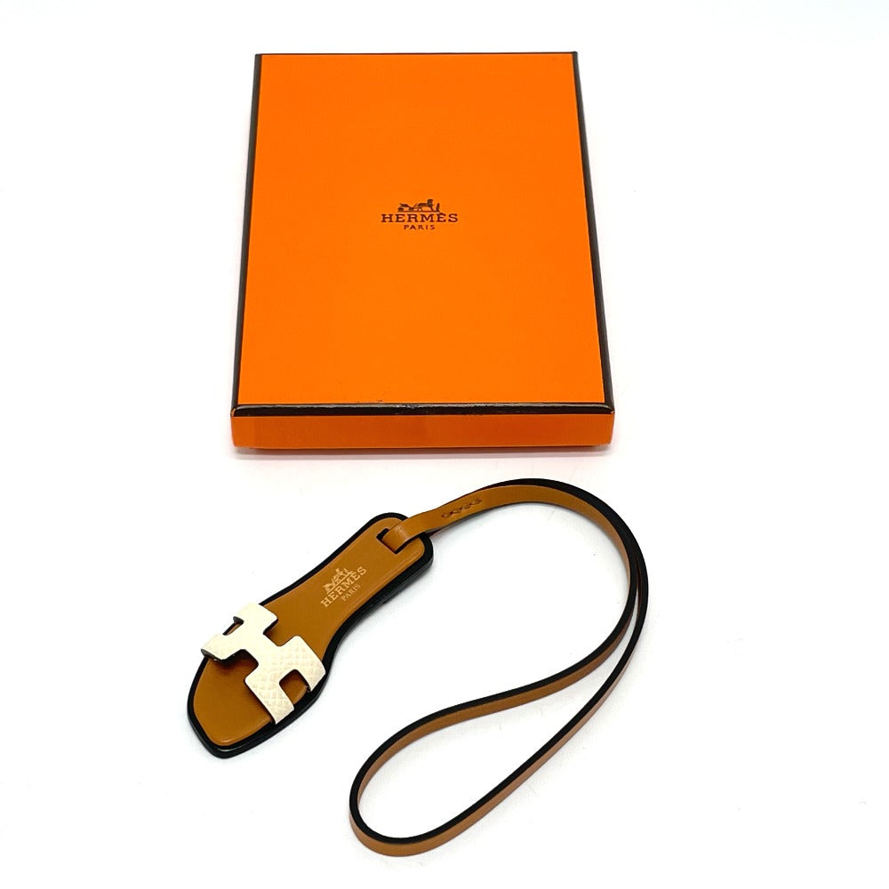 HERMES charm Epsom Brown Oran Nano Women Used