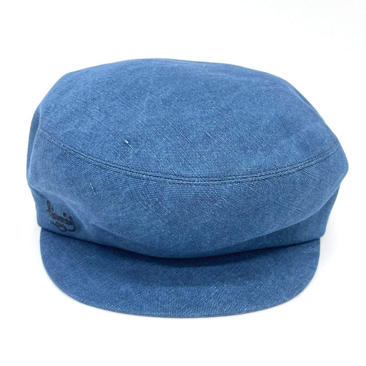 HERMES hat hemp blue Casquette Women 56 Used