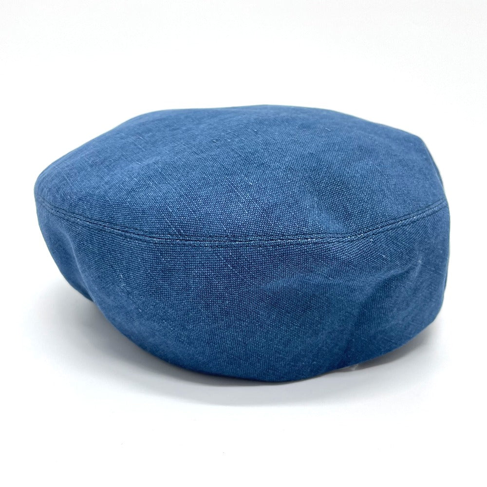 HERMES hat hemp blue Casquette Women 56 Used