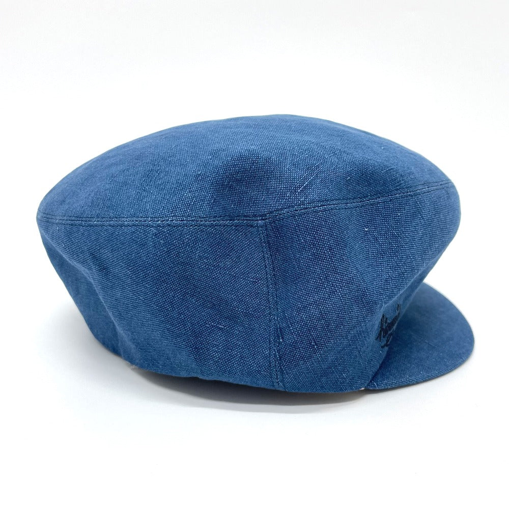 HERMES hat hemp blue Casquette Women 56 Used