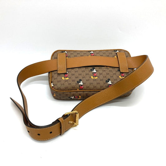 GUCCI Sling bag 602695 GG Supreme Canvas Brown Disney Collaboration Mickey Mini GG Supreme Women(Unisex) Used