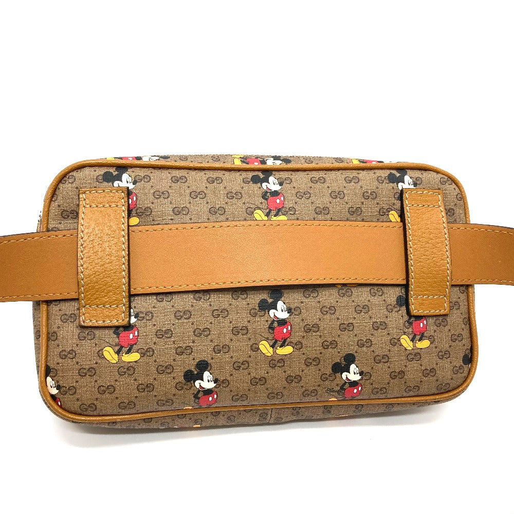 GUCCI Sling bag 602695 GG Supreme Canvas Brown Disney Collaboration Mickey Mini GG Supreme Women(Unisex) Used
