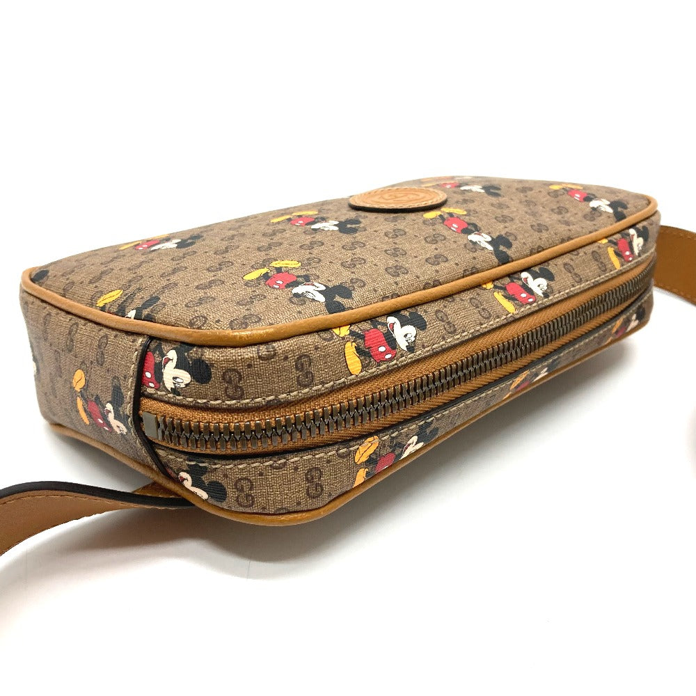 GUCCI Sling bag 602695 GG Supreme Canvas Brown Disney Collaboration Mickey Mini GG Supreme Women(Unisex) Used