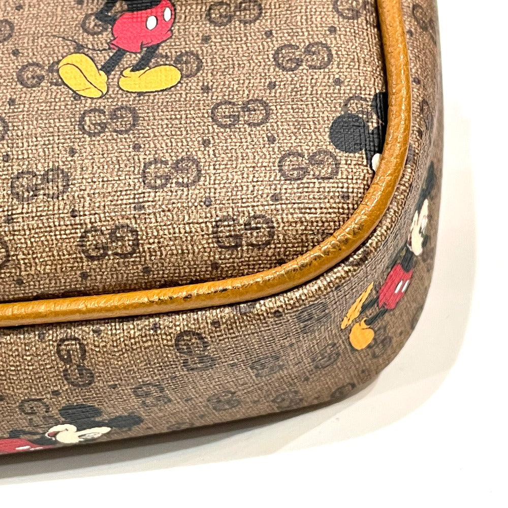 GUCCI Sling bag 602695 GG Supreme Canvas Brown Disney Collaboration Mickey Mini GG Supreme Women(Unisex) Used