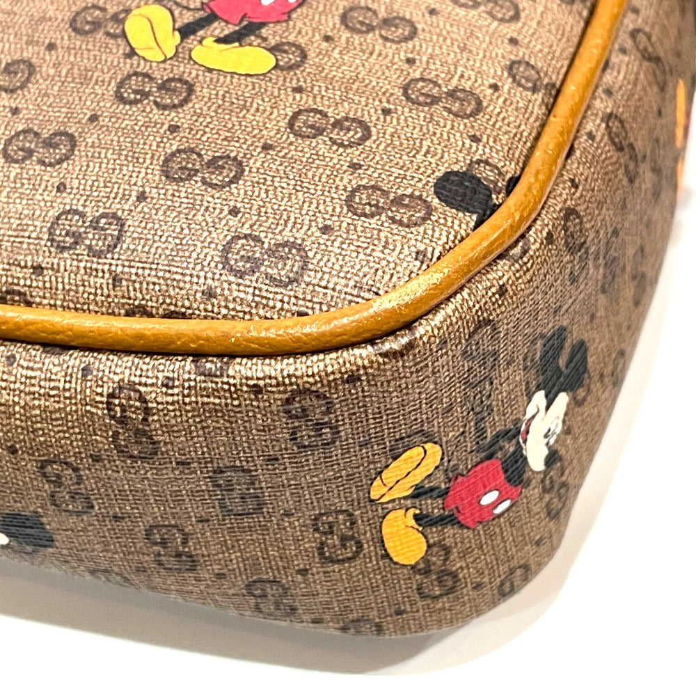 GUCCI Sling bag 602695 GG Supreme Canvas Brown Disney Collaboration Mickey Mini GG Supreme Women(Unisex) Used
