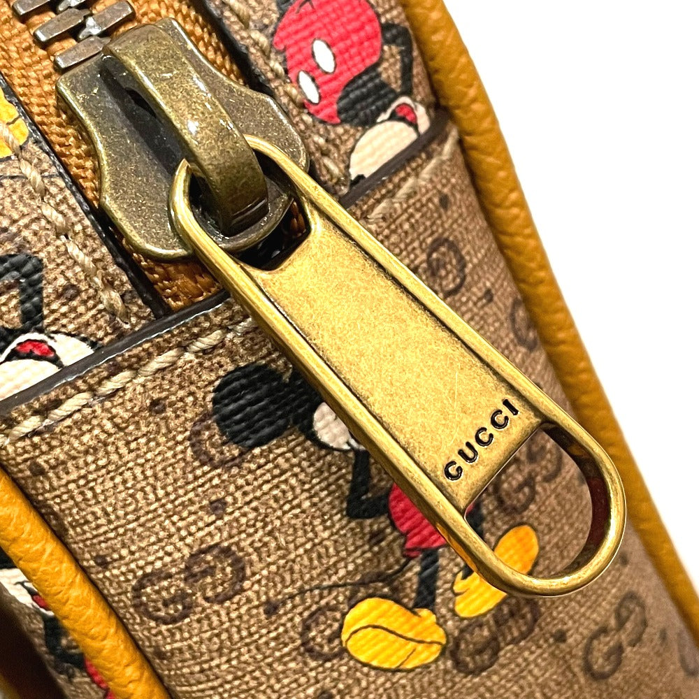 GUCCI Sling bag 602695 GG Supreme Canvas Brown Disney Collaboration Mickey Mini GG Supreme Women(Unisex) Used