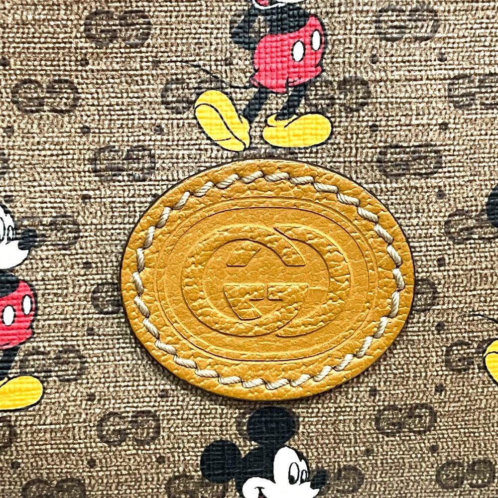 GUCCI Sling bag 602695 GG Supreme Canvas Brown Disney Collaboration Mickey Mini GG Supreme Women(Unisex) Used
