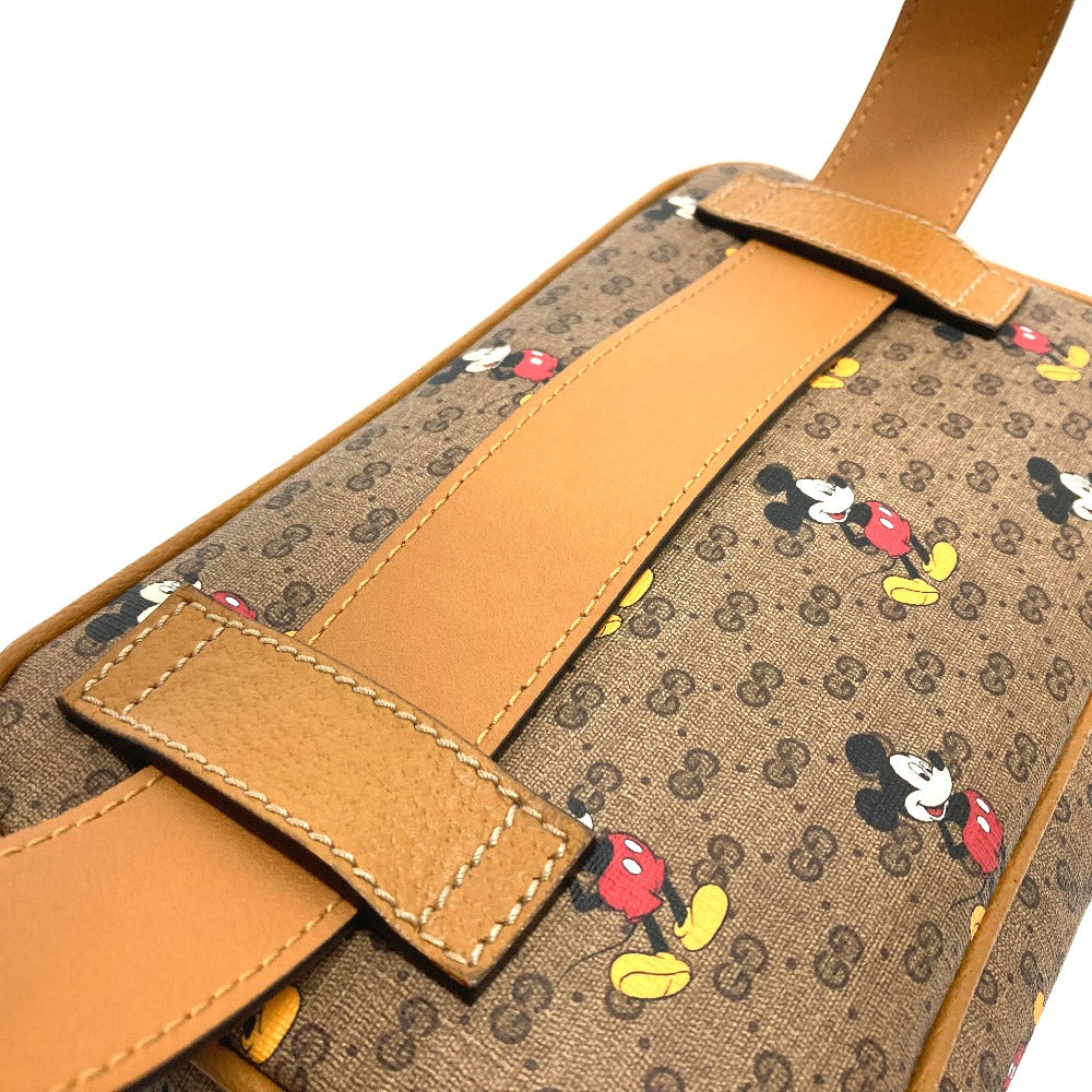 GUCCI Sling bag 602695 GG Supreme Canvas Brown Disney Collaboration Mickey Mini GG Supreme Women(Unisex) Used
