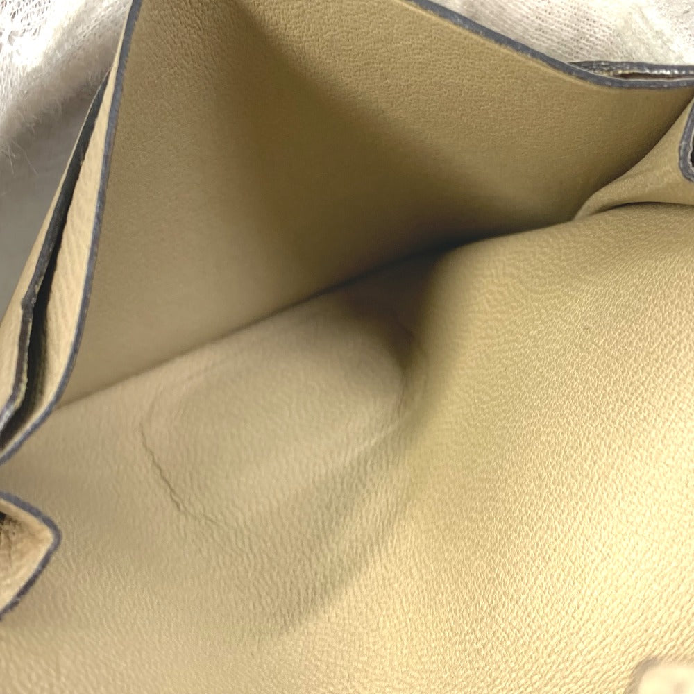 HERMES Card Case Epsom beige Two fold Bean mini unisex(Unisex) Used