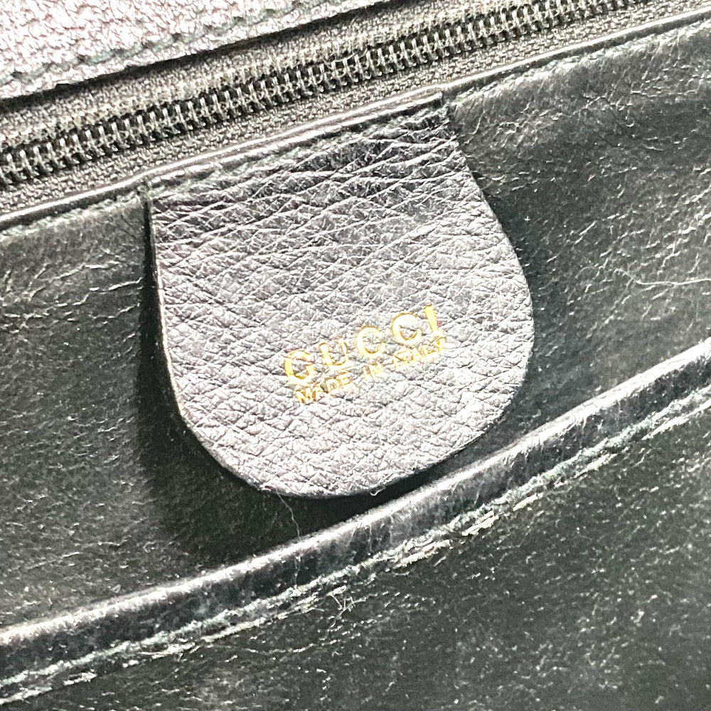 GUCCI Handbag 000.1014.0188 leather black Top handle Bamboo Women Secondhand