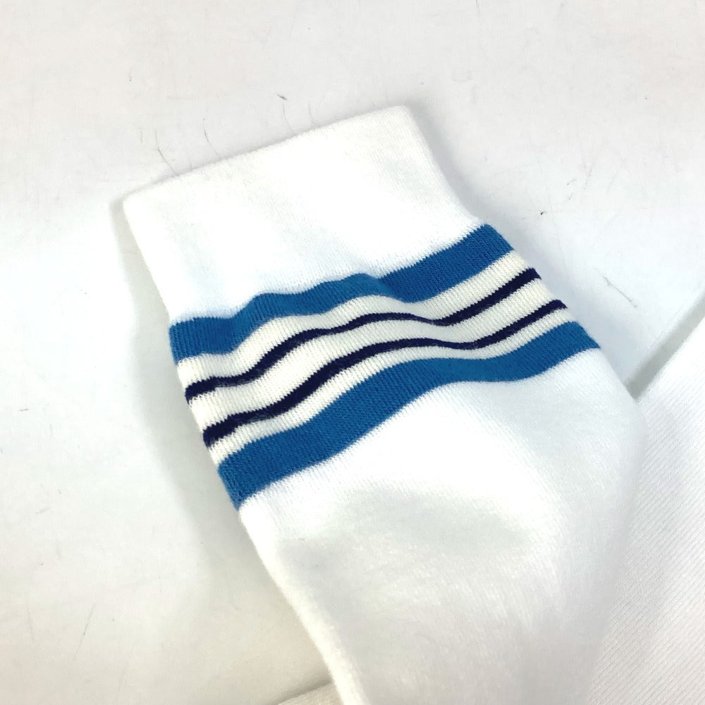 GUCCI socks cotton White x blue GG mens L/26�`28 Used