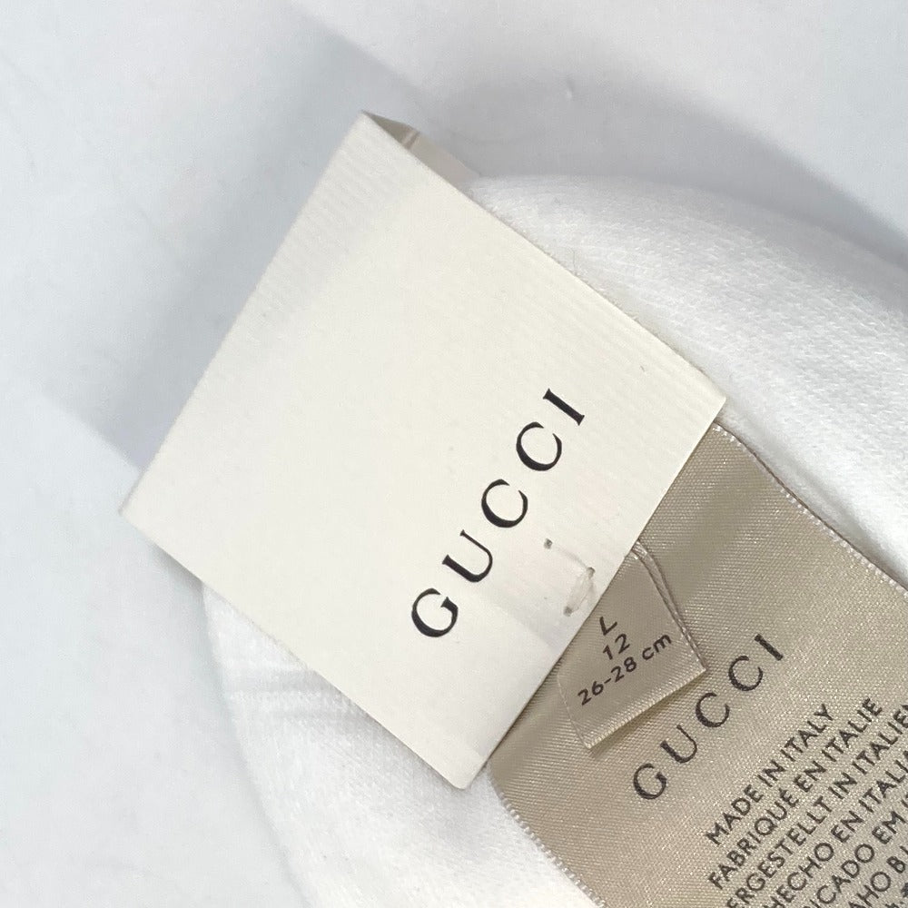 GUCCI socks cotton White x blue GG mens L/26�`28 Used