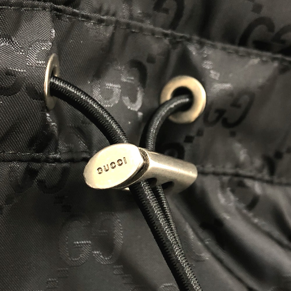 GUCCI Down jacket 452434 Nylon, Down black GG nylon emblem mens 44 Used