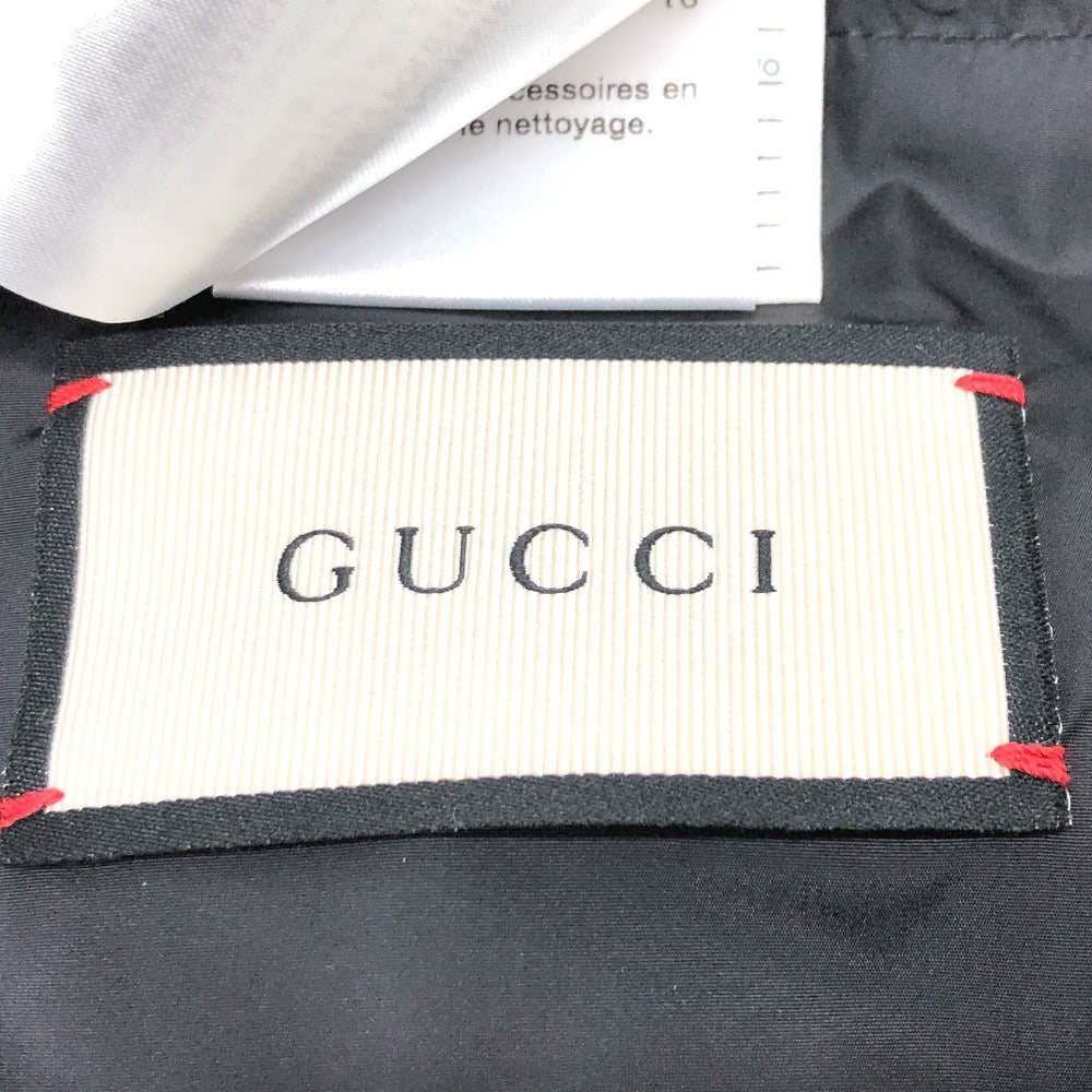 GUCCI Down jacket 452434 Nylon, Down black GG nylon emblem mens 44 Used