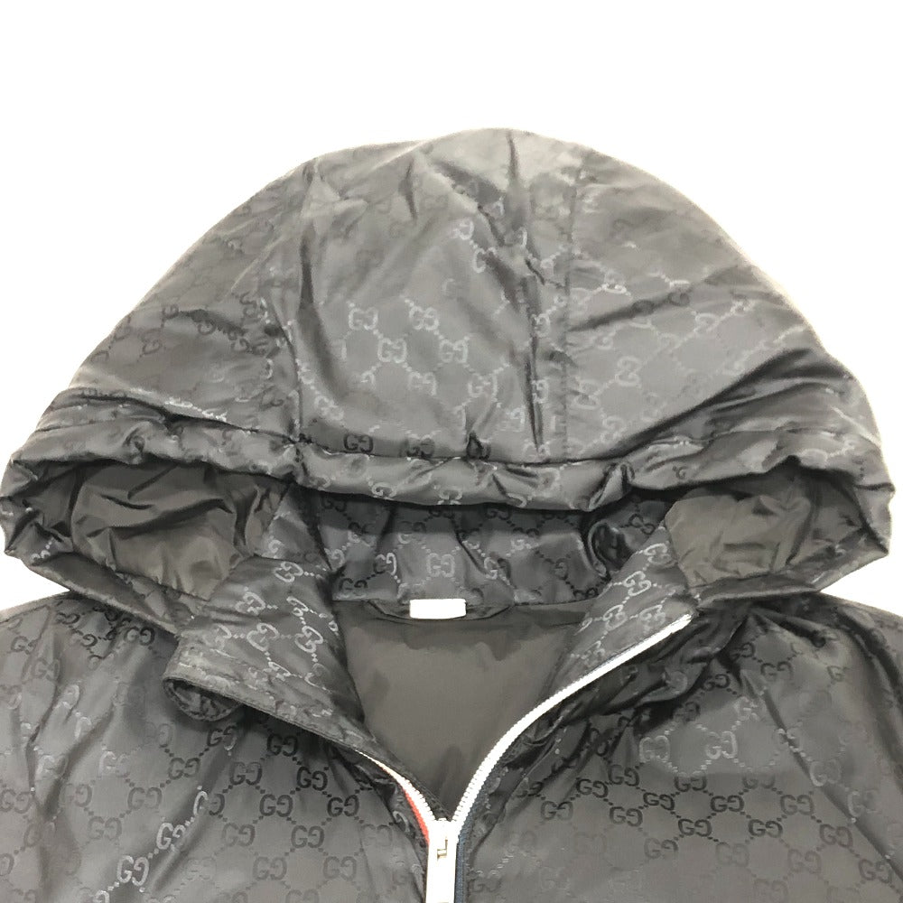 GUCCI Down jacket 452434 Nylon, Down black GG nylon emblem mens 44 Used
