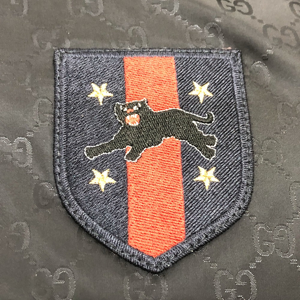 GUCCI Down jacket 452434 Nylon, Down black GG nylon emblem mens 44 Used