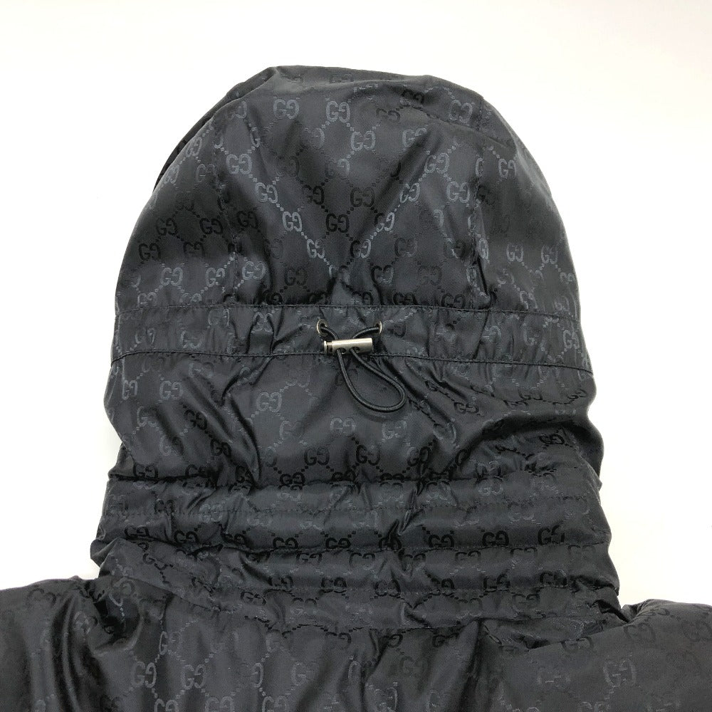 GUCCI Down jacket 452434 Nylon, Down black GG nylon emblem mens 44 Used