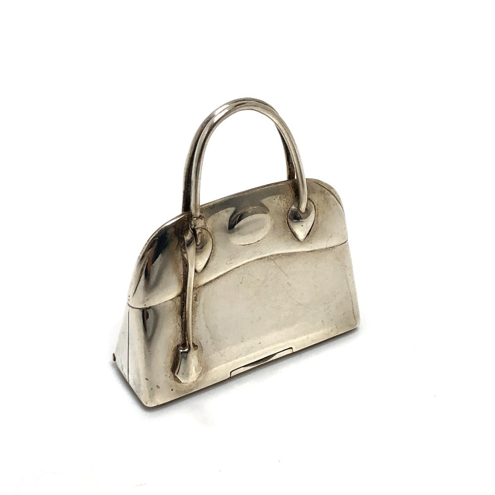 HERMES Pill case SV925 Silver Bored unisex(Unisex) Used