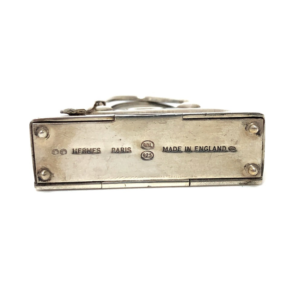 HERMES Pill case SV925 Silver Bored unisex(Unisex) Used