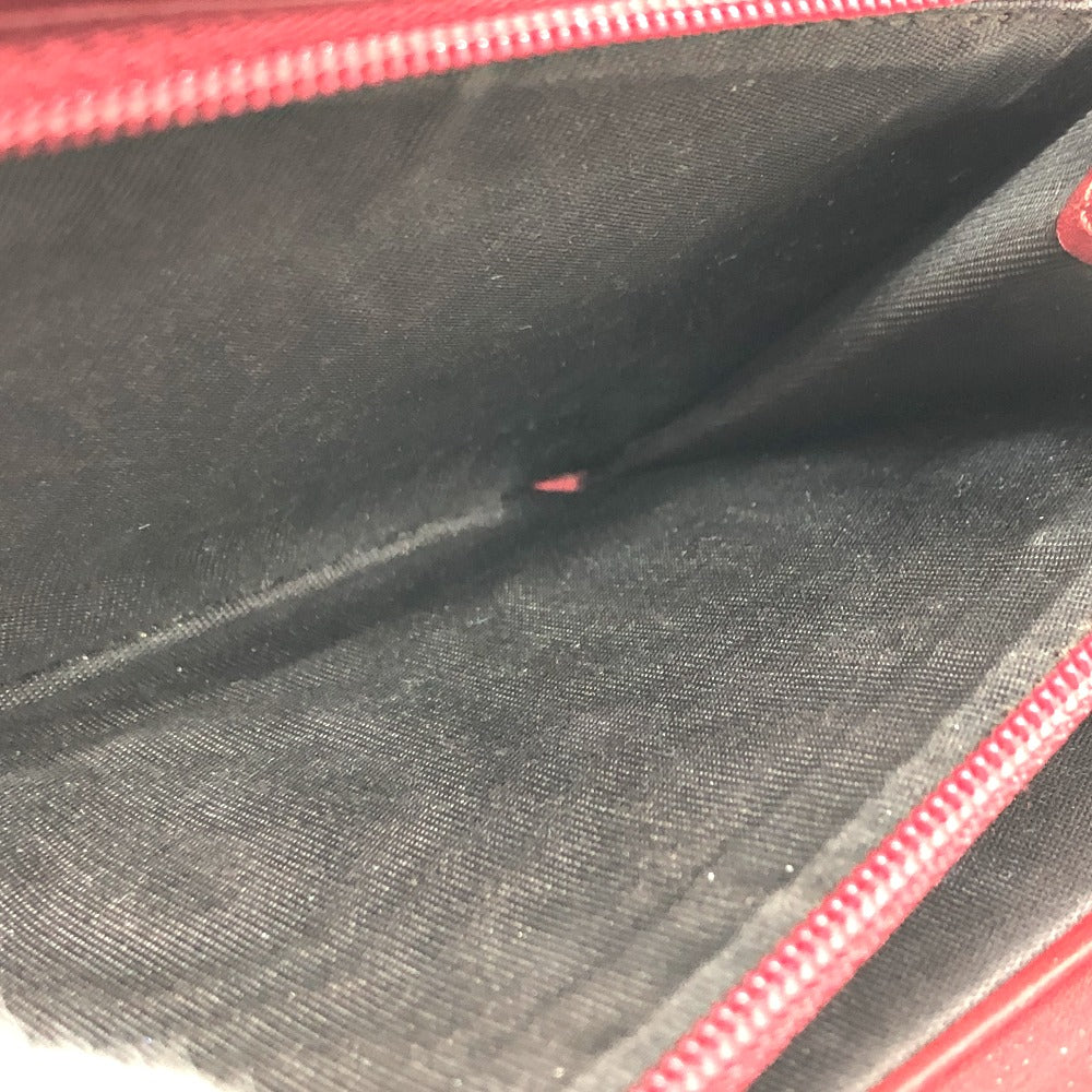 GUCCI Long Wallet Purse 410102 GG Supreme Canvas Red x brown GG Supreme Women Used