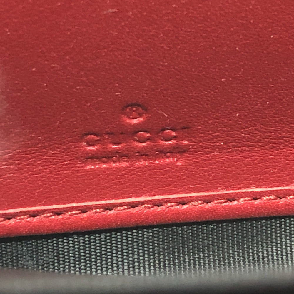 GUCCI Long Wallet Purse 410102 GG Supreme Canvas Red x brown GG Supreme Women Used