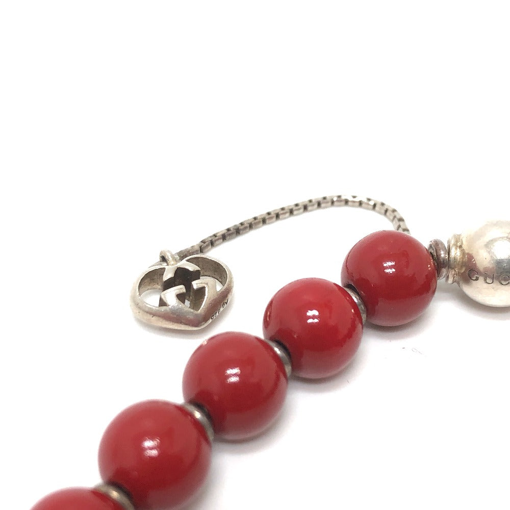 GUCCI bracelet 286673 Wood Red Interlocking G unisex(Unisex) Used