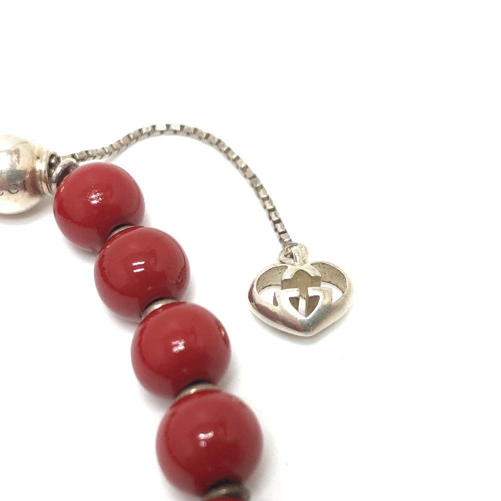 GUCCI bracelet 286673 Wood Red Interlocking G unisex(Unisex) Used