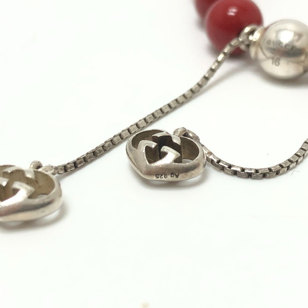 GUCCI bracelet 286673 Wood Red Interlocking G unisex(Unisex) Used