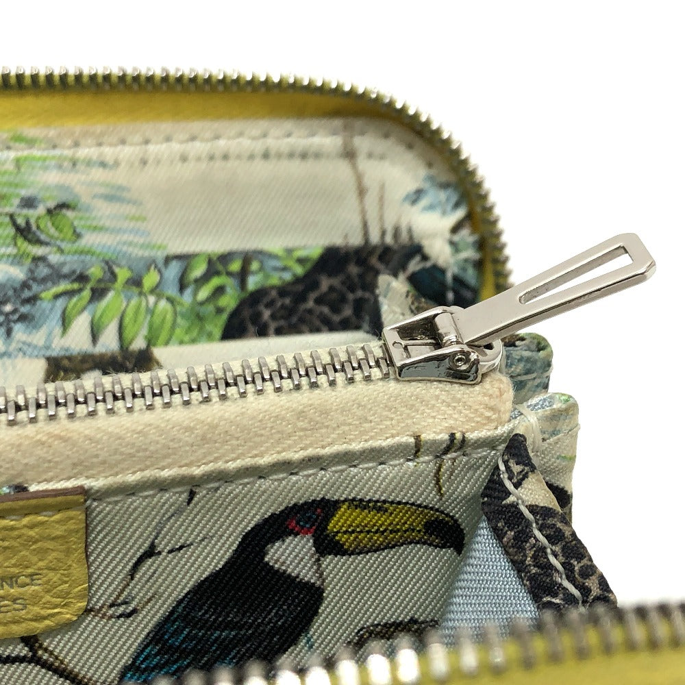 HERMES Folded wallet Epsom Multicolor/Silver Metal Azap compact Women Used