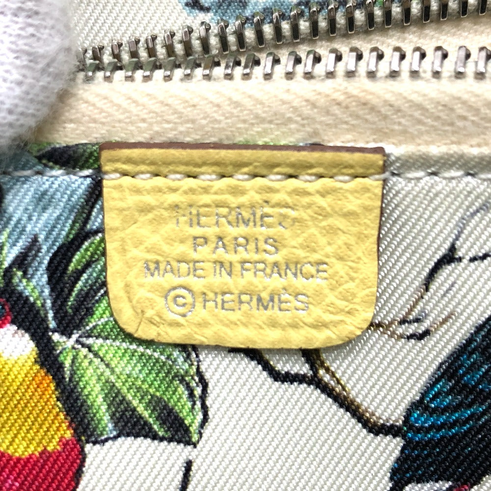 HERMES Folded wallet Epsom Multicolor/Silver Metal Azap compact Women Used