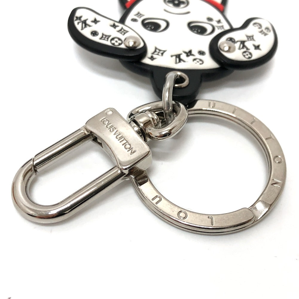 LOUIS VUITTON Bag charm M00746 leather White x black Portocle Dalmatian