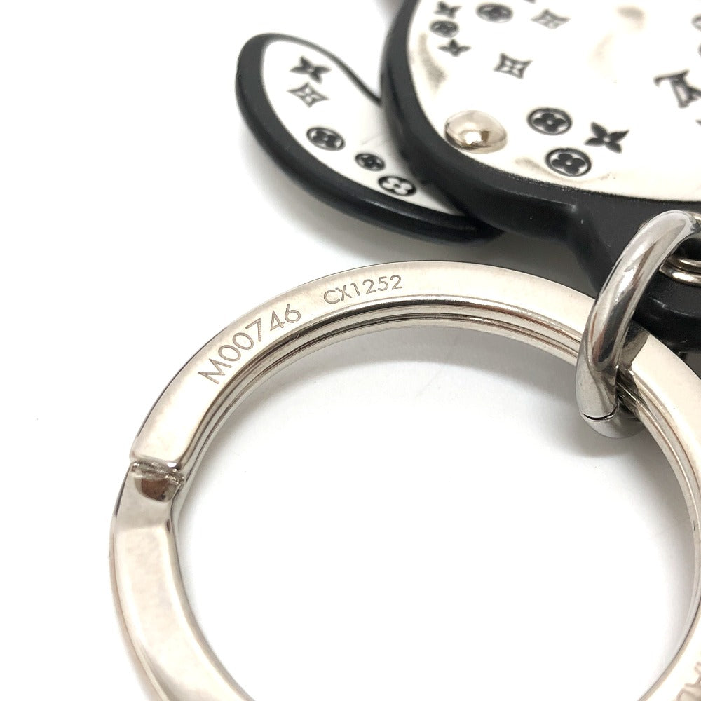 LOUIS VUITTON Bag charm M00746 leather White x black Portocle Dalmatian