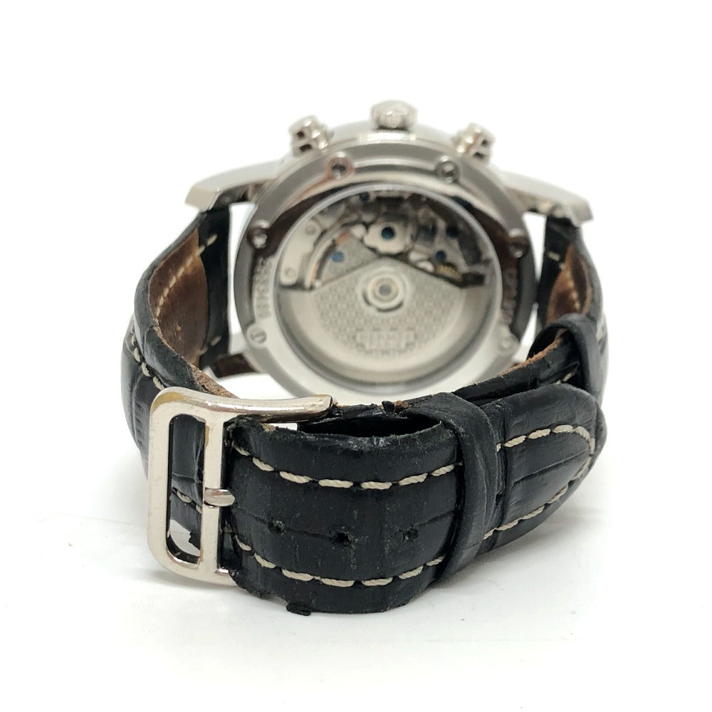 HERMES Watches Mechanical Automatic CP1.910 Stainless Steel Silver Clipper Chrono white dial mens Used