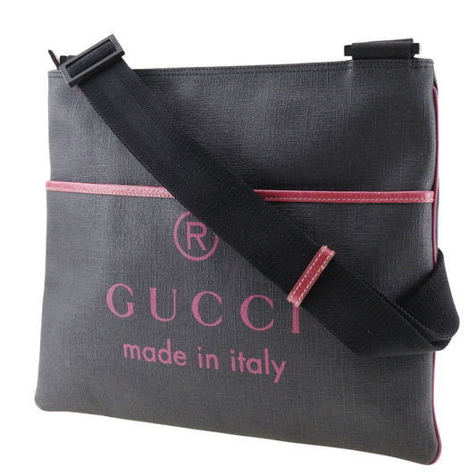GUCCI Shoulder Bag 162904 leather black unisex(Unisex) Used