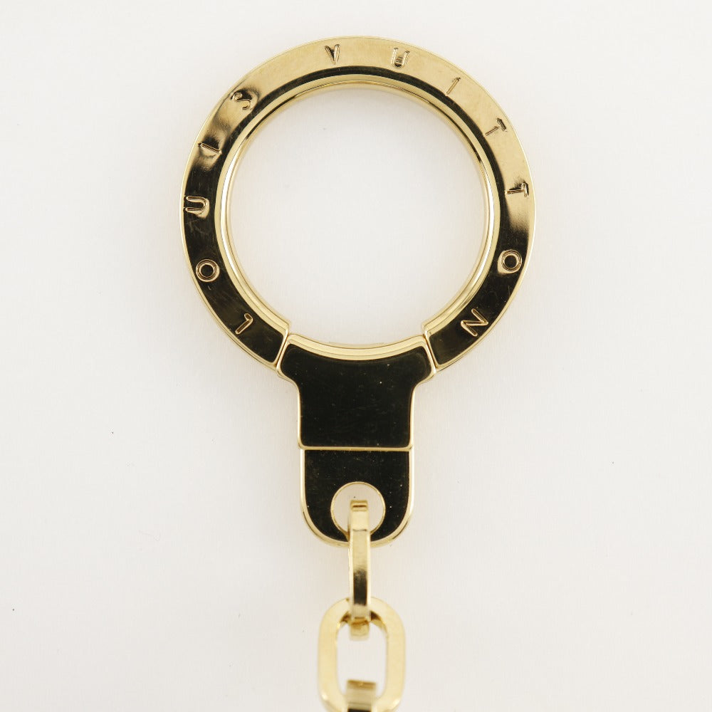 LOUIS VUITTON charm M51911 Monogram Multicolor, Plated Gold White key ring With light Astropill Women Used