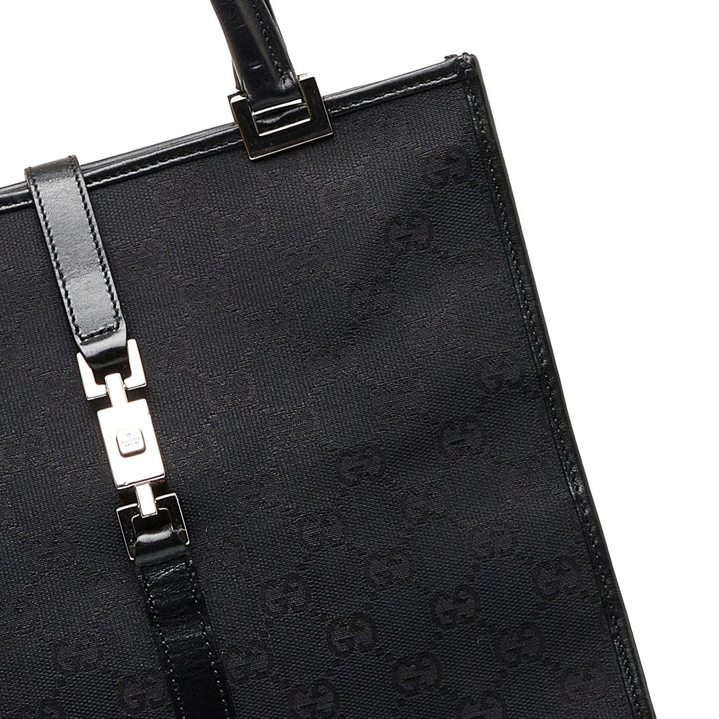 Black Gucci GG Canvas Jackie Tote Bag