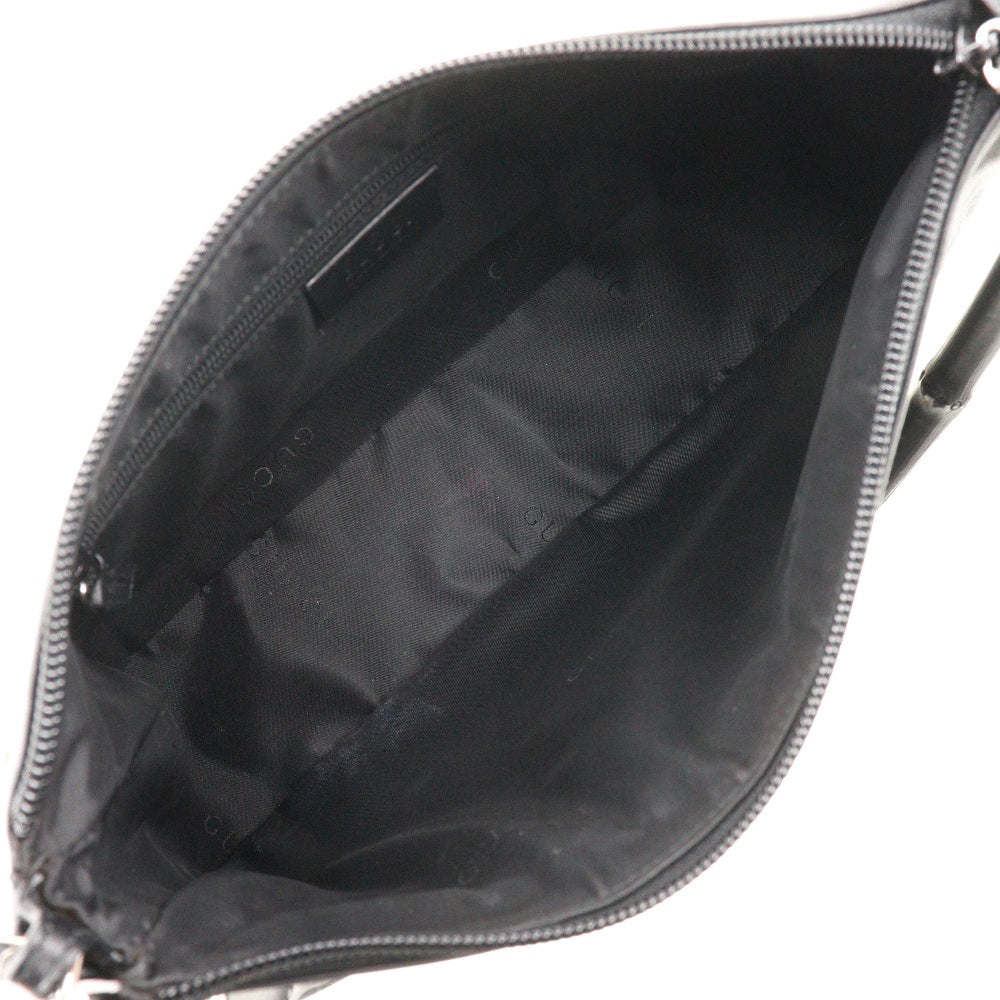 GUCCI Shoulder Bag 1.3865 Calfskin black Bamboo Women Used