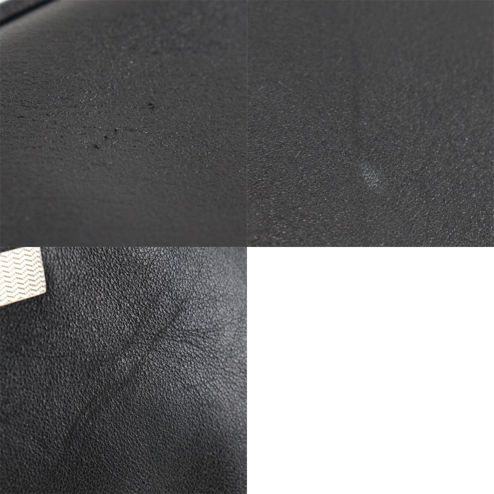 GUCCI Shoulder Bag 1.3865 Calfskin black Bamboo Women Used