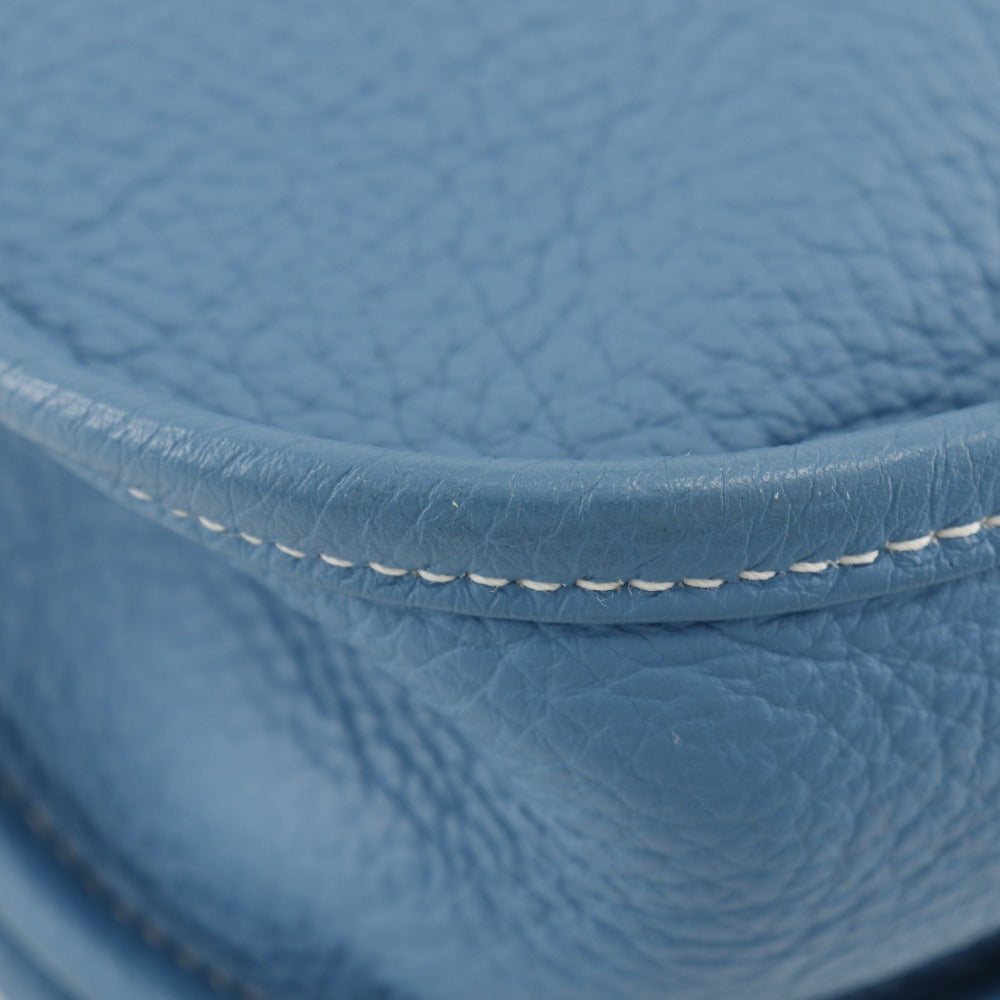 HERMES Shoulder Bag Taurillon Clemence light blue Evelyn 3PM Women Used