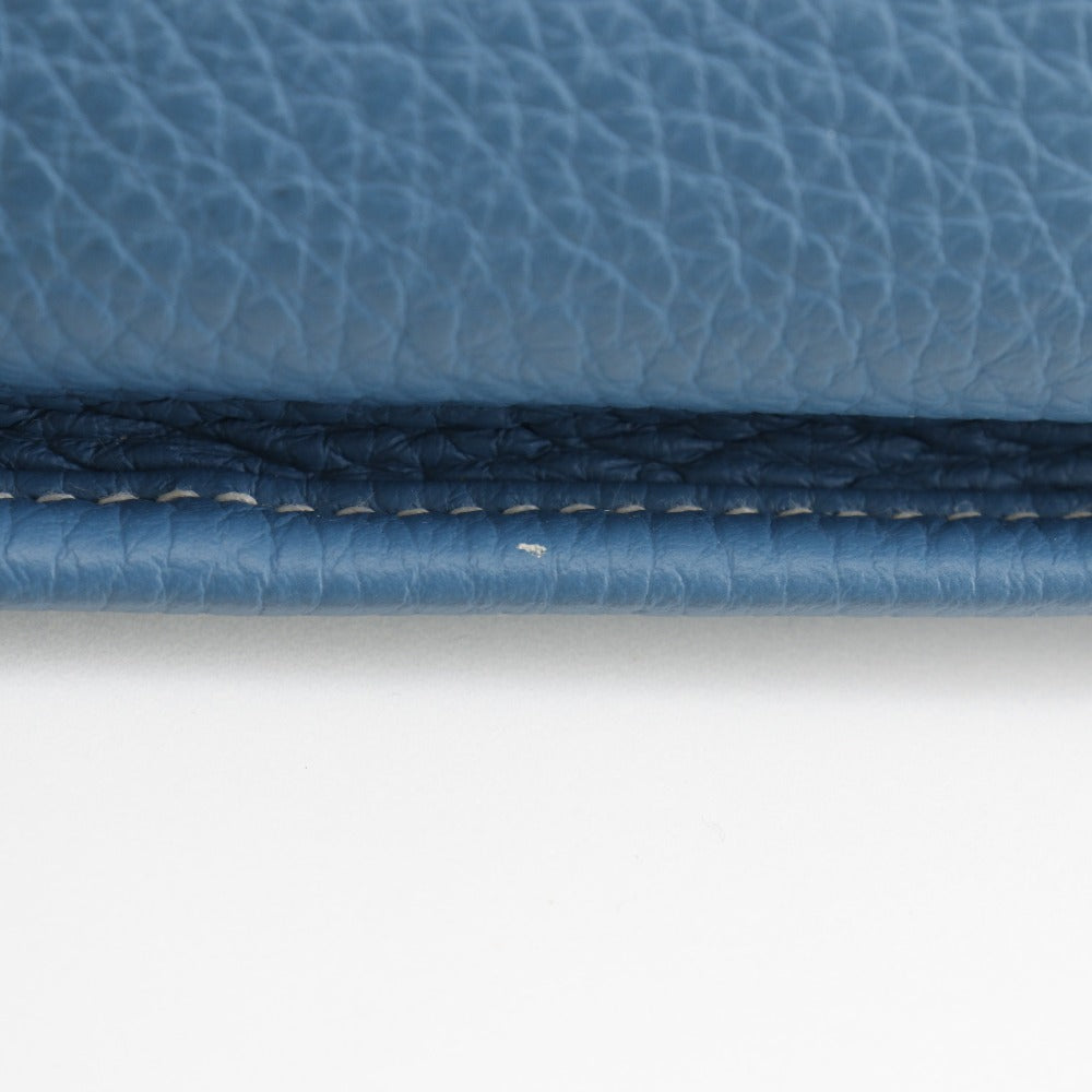 HERMES Shoulder Bag Taurillon Clemence light blue Evelyn 3PM Women Used